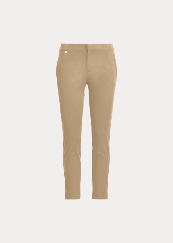 Women's Ralph Lauren Stretch Cotton Skinny Pants | 530184NGH